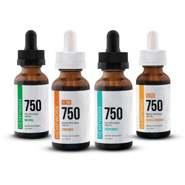 HempWorx Tincture 4-Pack 750mg