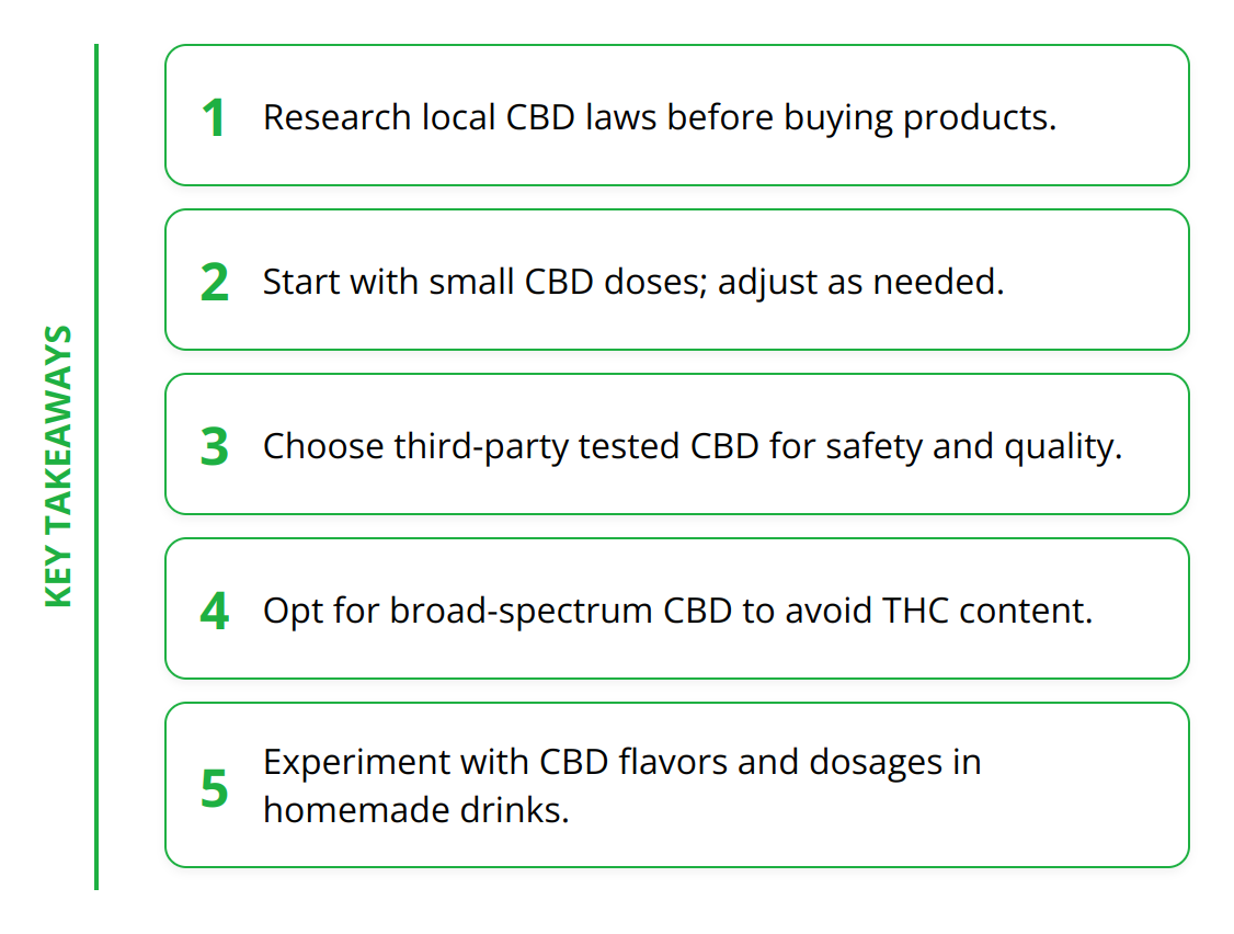 Key Takeaways - CBD Infused Beverages [Guide]