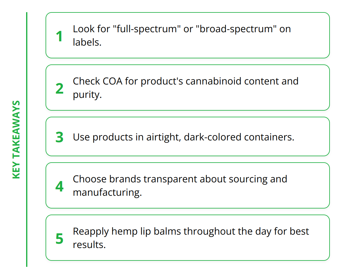Key Takeaways - Hemp Skincare Products: Essential Guide