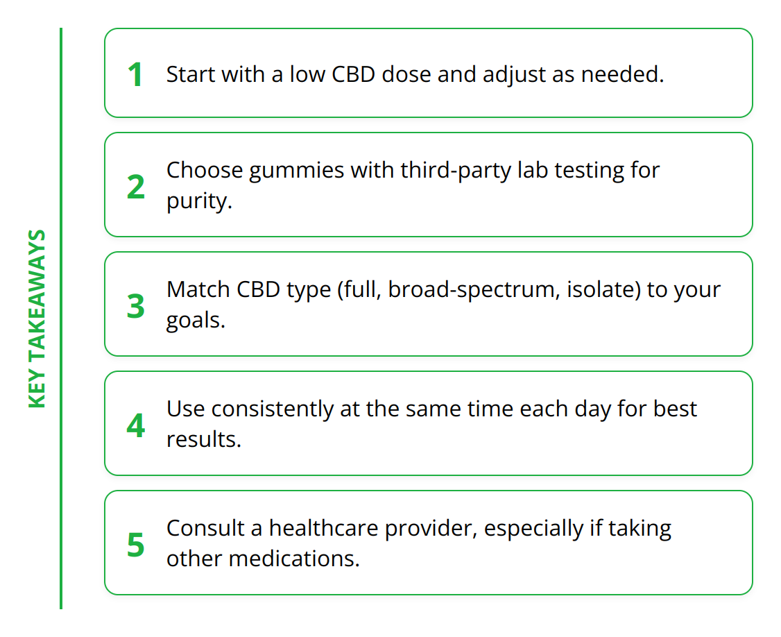 Key Takeaways - How to Enhance Your Health with CBD Gummies