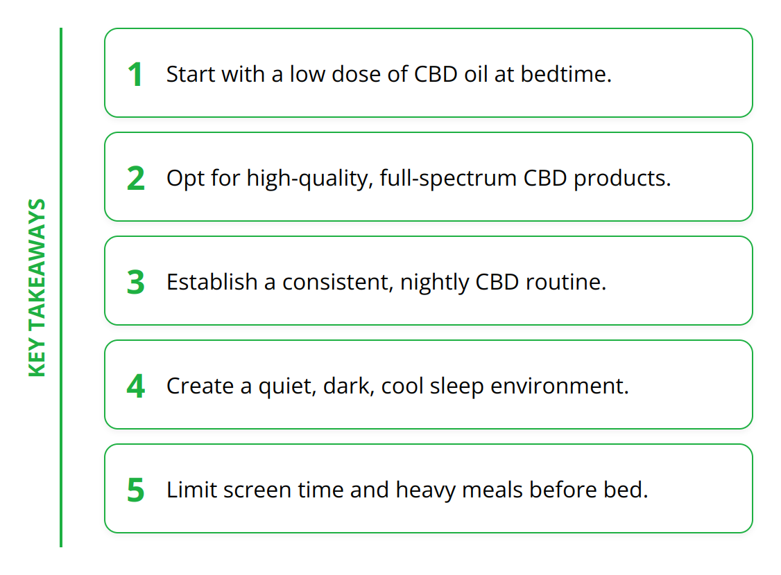 Key Takeaways - How to Improve Your Sleep with CBD