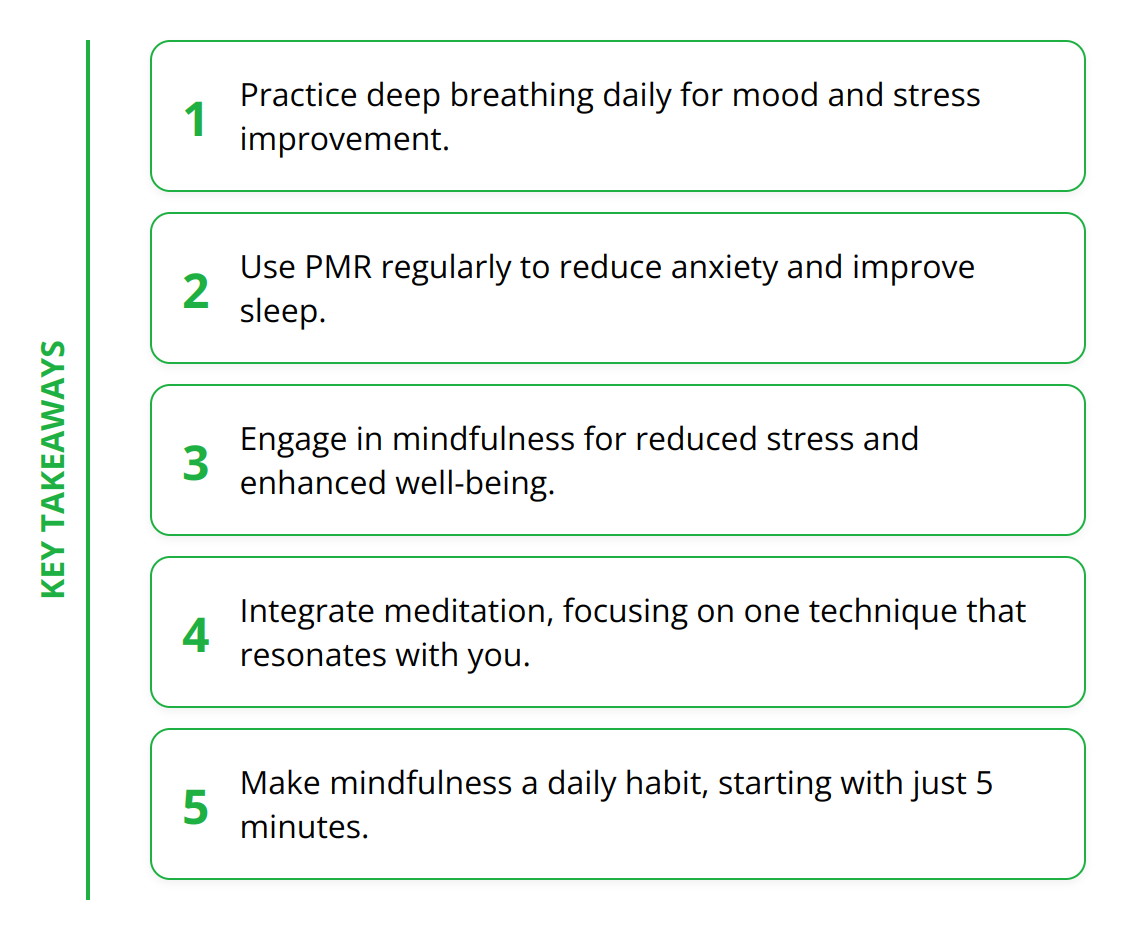 Key Takeaways - Stress Reduction Exercises [Guide]