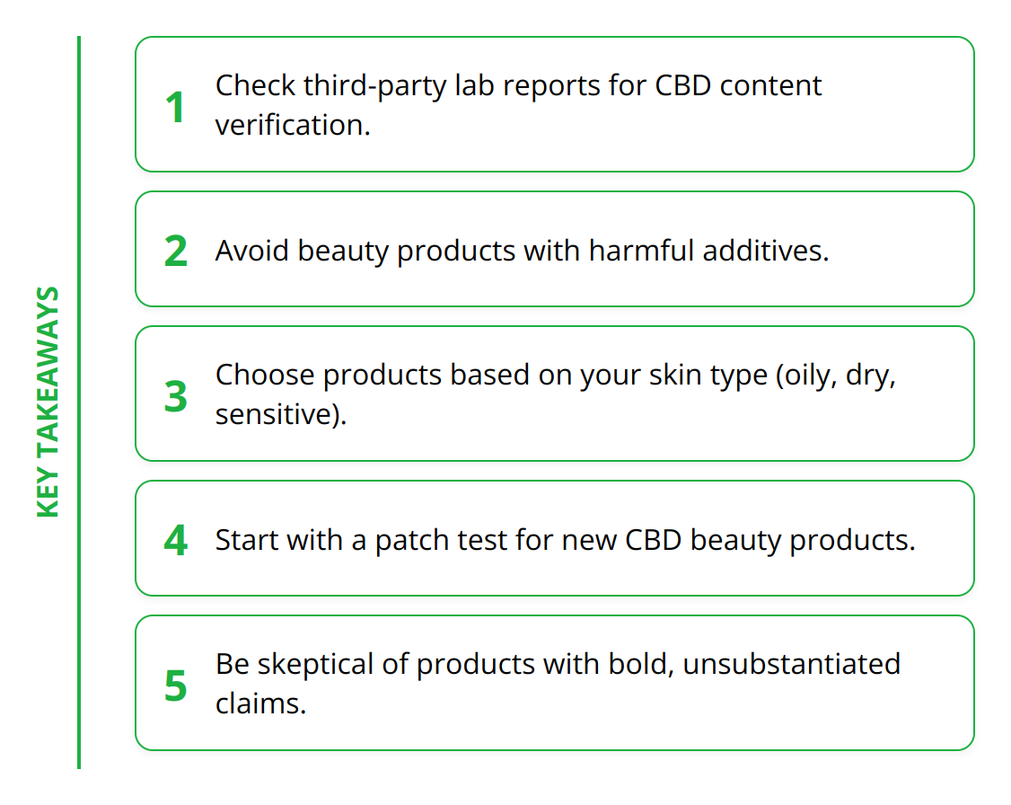 Key Takeaways - What You Need to Know About CBD Beauty Products